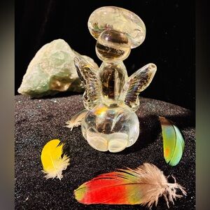 Vintage 5” Glass Angel Figurine-Celestial Light Spirit-MystikalMu 🪶
